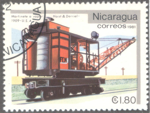 stamp railroad craine Nicaragua