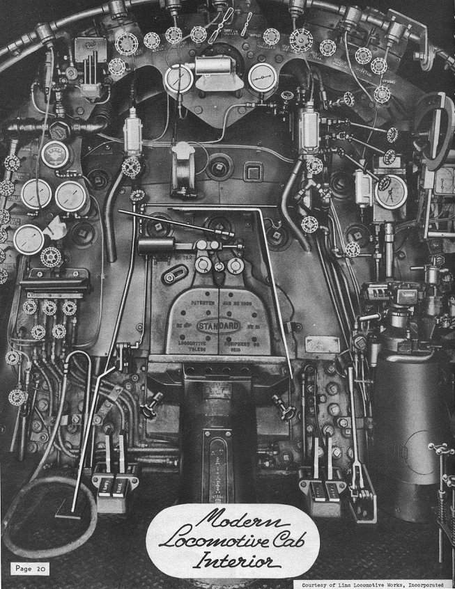 backhead steam engine controls for 1945