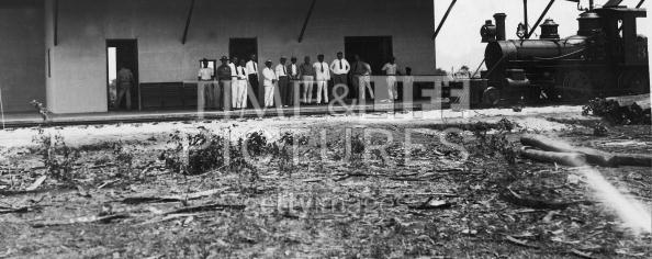 Locomotive No.3 at Leon station, Nicaragua 1908