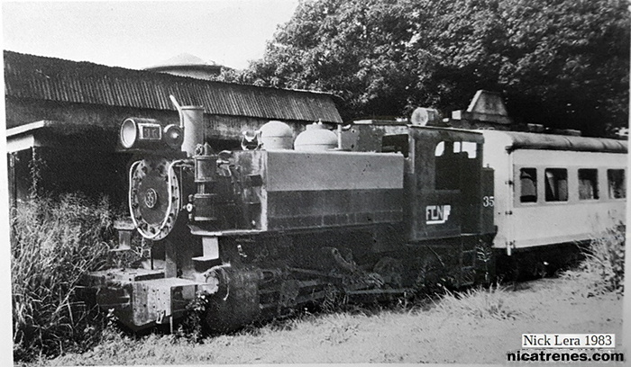 Locomotive 35 tank-engine 1983 Managua, Nicaragua