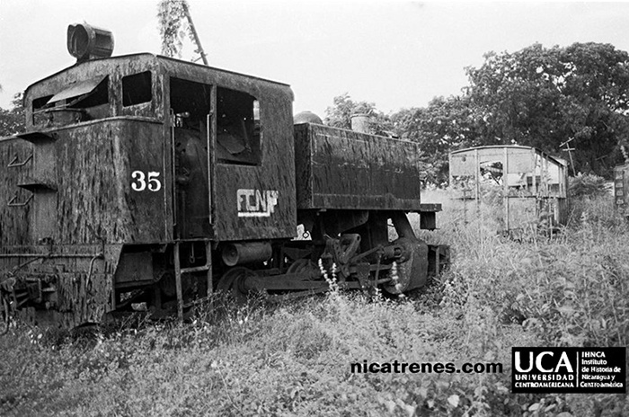 Locomotor No.35 Nicaragua old & out of service 1990