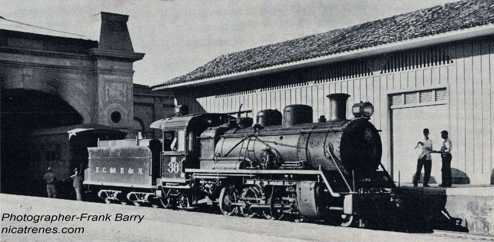 Locomotive Num. 36 at Granada Station 1962