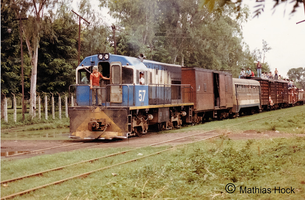 Locomotive No.57 in Leon, Nicaragua - Pulling a mixed
