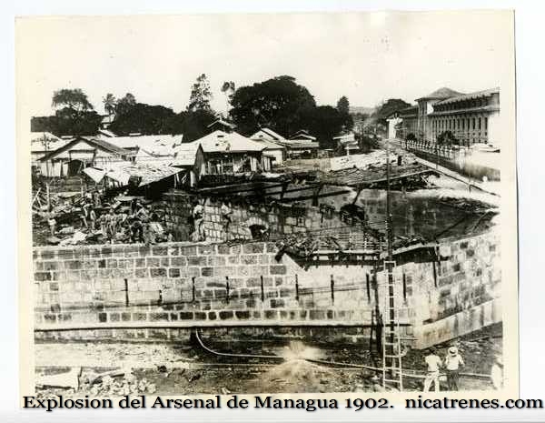 1902 explosion of the arsinal of Managua, Nicaragua