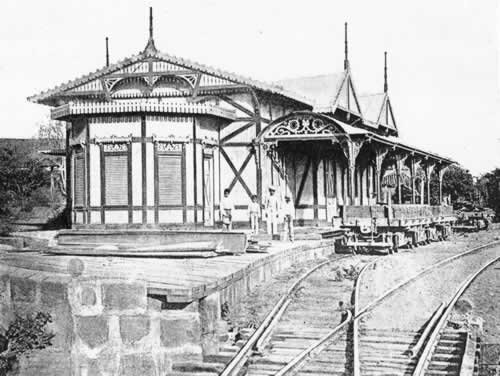 First Managua central railroad station of Nicaragua