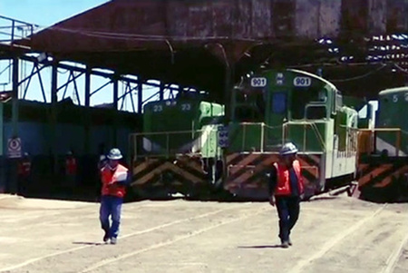 SQM locomotive No.901 in shed being prepaired for FCAB service year 2016