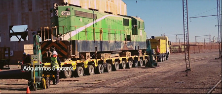 SQM locomotive No.901 trailered to FCAB year 2016