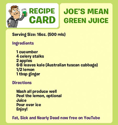 juice recipe - joes mean green