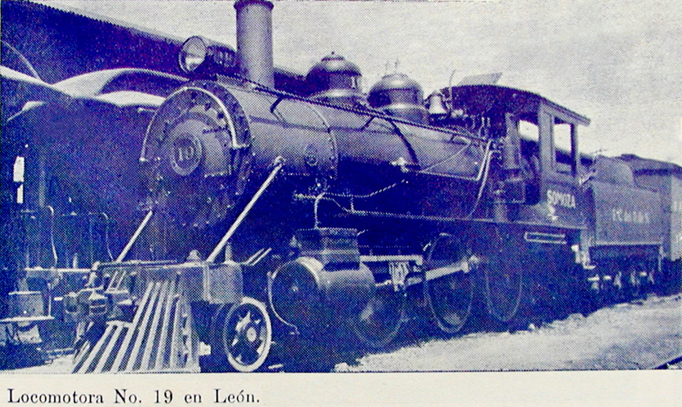 Nicaragua locomotive No.19 from Book Somoza 1930's