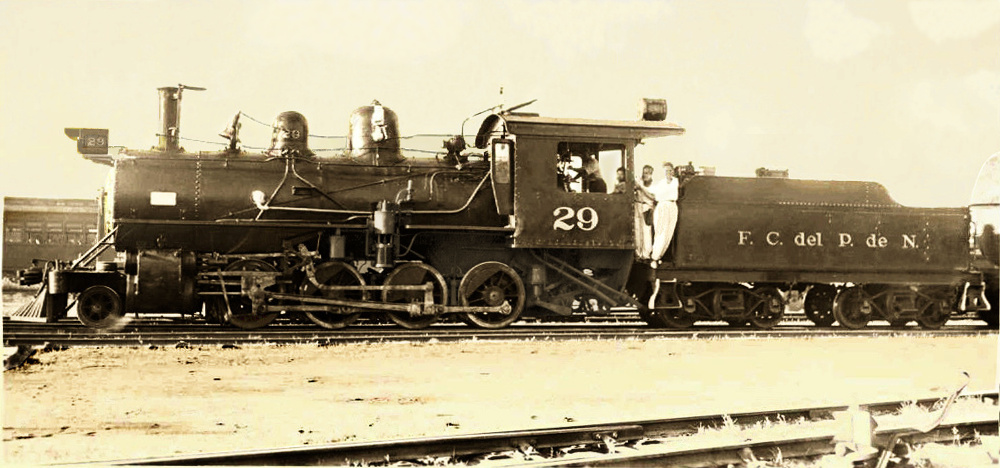 locomotive No.29 at Managua, Nicaragua year 1953