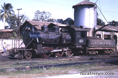 Locomotive No.40 in Leon, Nicaragua nicatrenes