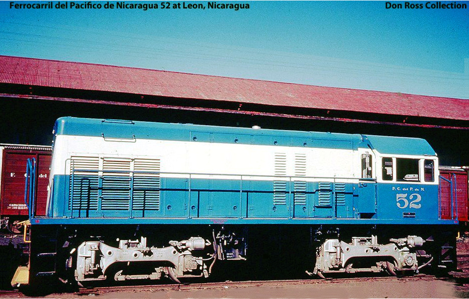 locomotive No.52 Nicaragua 1964 leon GE U10B