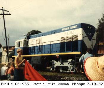 Nicaragua locomotive 55 ub11o