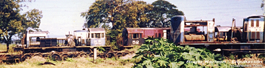Locomotive Num. 52 + 55 chatara en venta para liqudation nicaragua