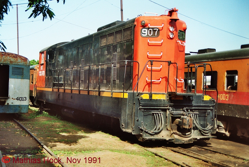 Locomotive No.907 Nicaragua railroad Mathias